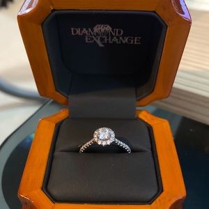 Engagement Ring with the wedding band